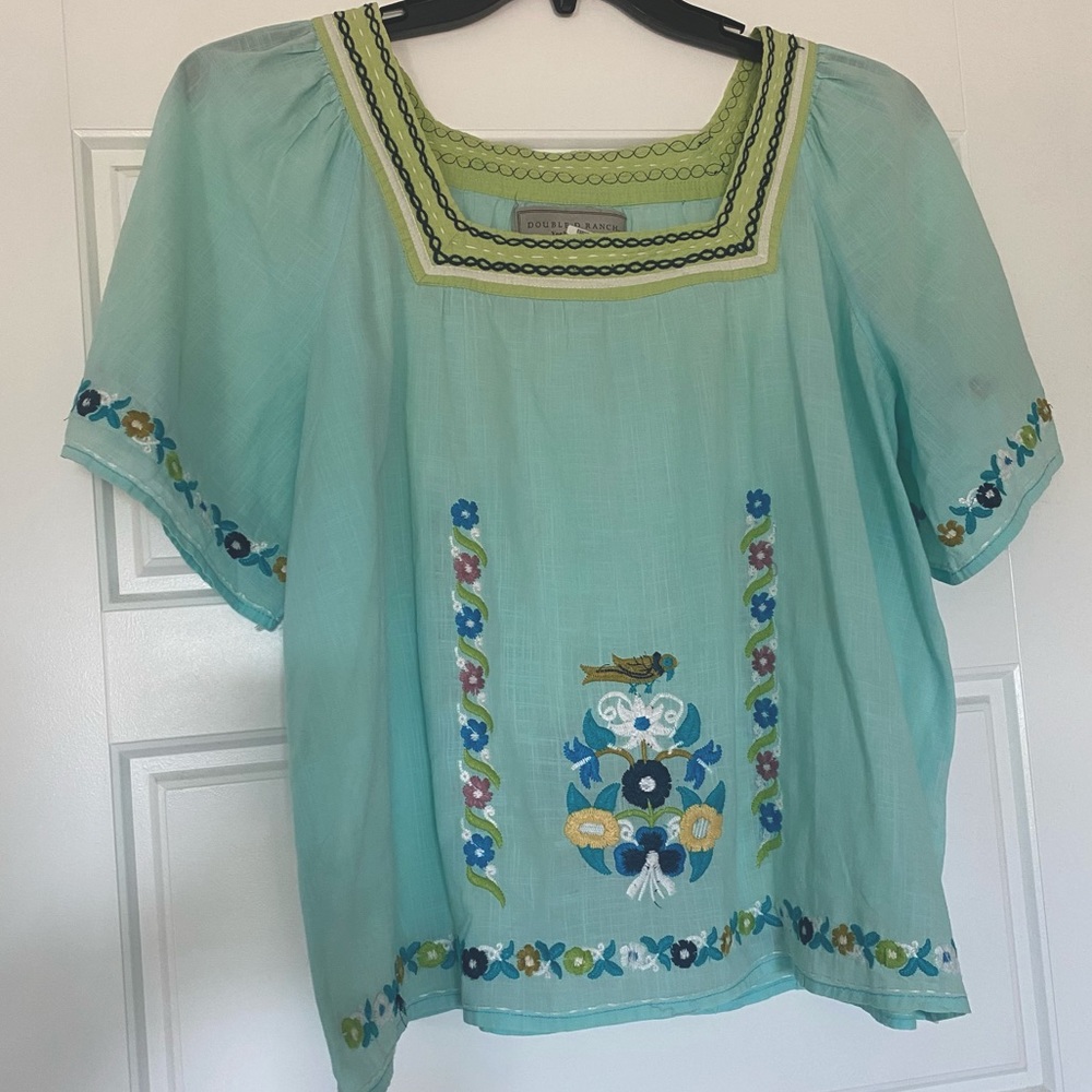 Double D Ranch Embroidered Blouse